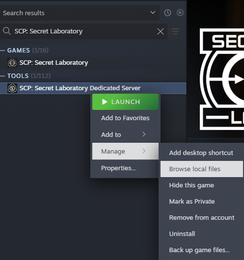 Browse local files
